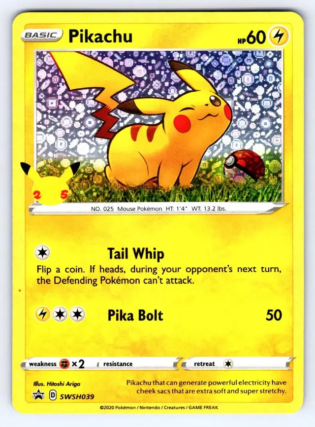 Pikachu - Pokemon Sword & Shield Promos #SWSH039