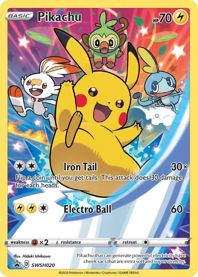Pikachu - Pokemon Sword & Shield Promos #SWSH020
