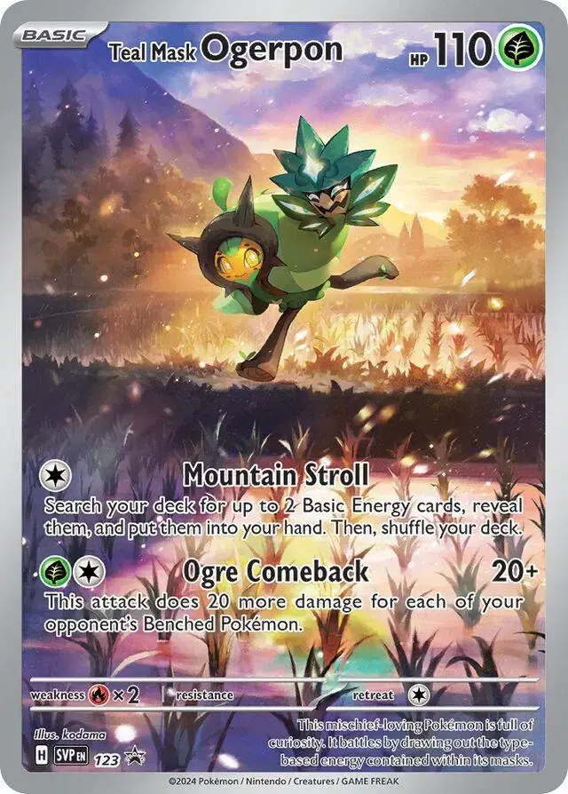 Teal Mask Ogerpon - Pokemon Scarlet & Violet Promos #123