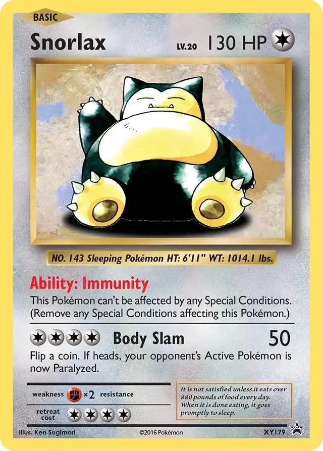 Snorlax - Pokemon XY Promos #XY179