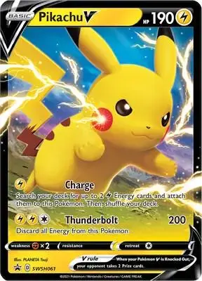 Pikachu V - Pokemon Sword & Shield Promos #SWSH061