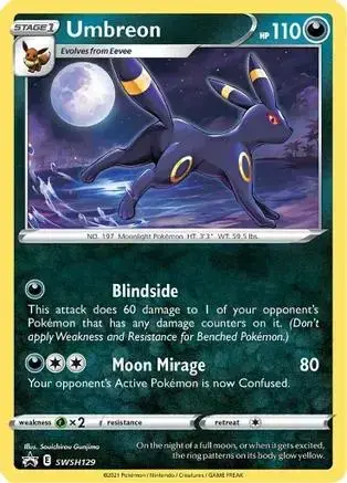 Umbreon - Pokemon Sword & Shield Promos #SWSH129