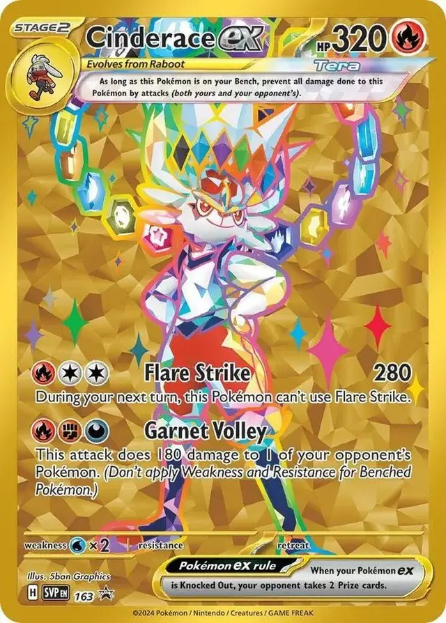 Cinderace Ex - Pokemon Scarlet & Violet Promos #163
