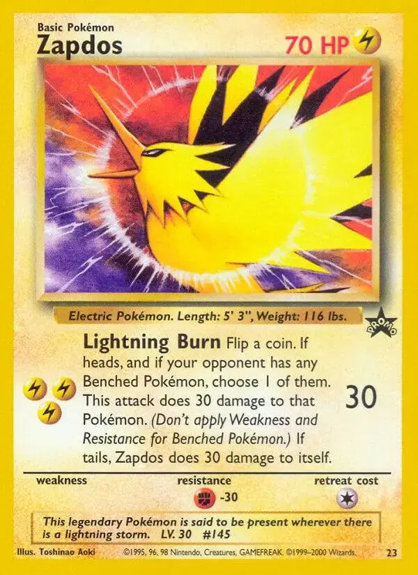 Zapdos - Pokemon WoTC Promos #23