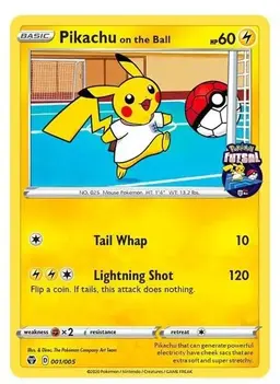 Pikachu on the Ball #1 - Pokemon Promo