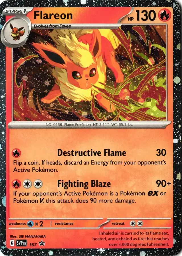 Flareon [Cosmos Holo] - Pokemon Scarlet & Violet Promos #167