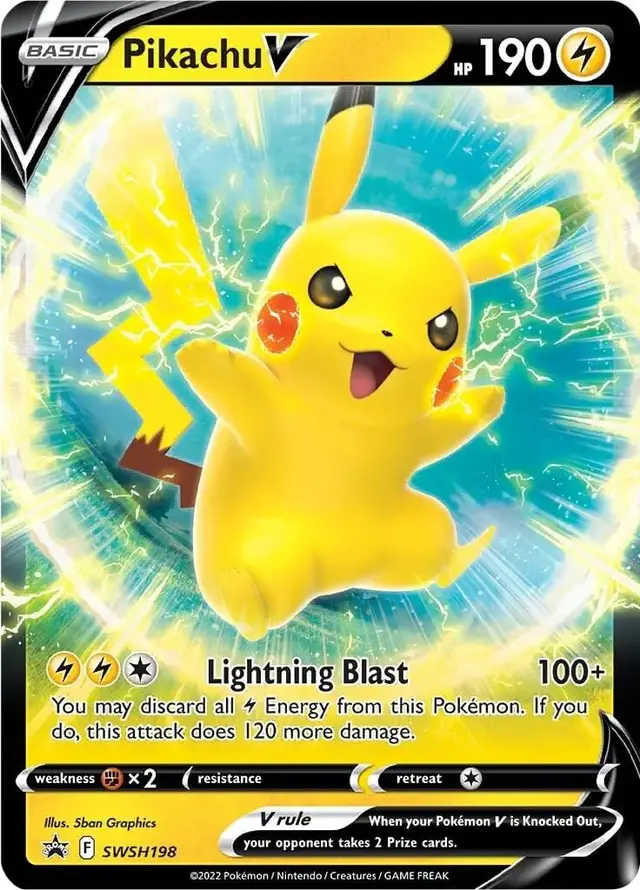 Pikachu V #SWSH198 - Pokemon Sword & Shield Promos