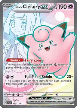 Lillie's Clefairy Ex 173 - Pokemon Journey Together