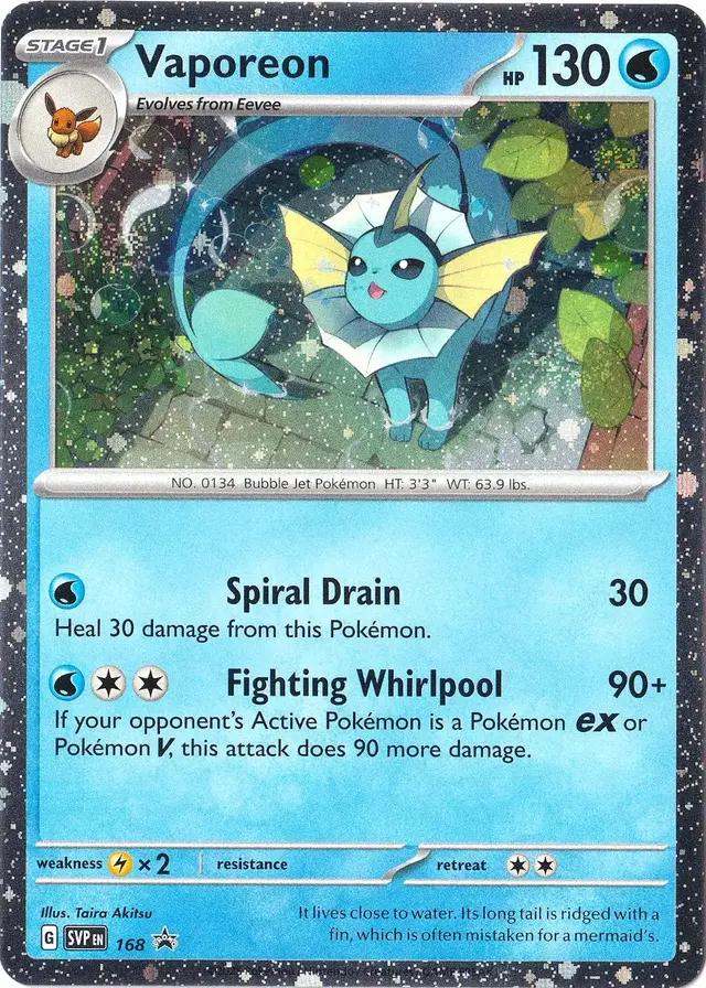 Vaporeon [Cosmos Holo] - Pokemon Scarlet & Violet Promos #168