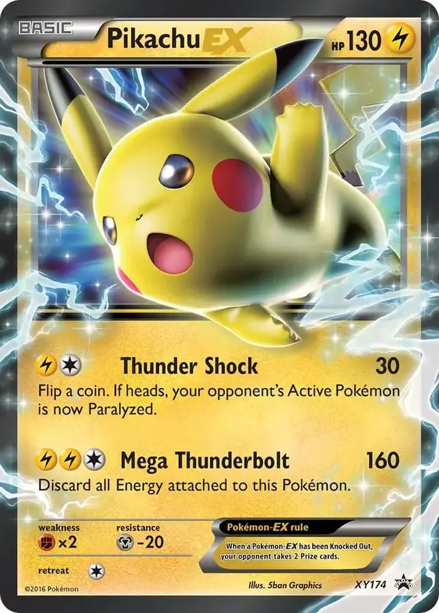 Pikachu EX - Pokemon XY Promos #XY174