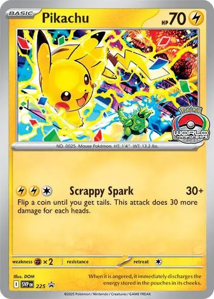 Pikachu [World Championships] - Pokemon Tournament Promos #225