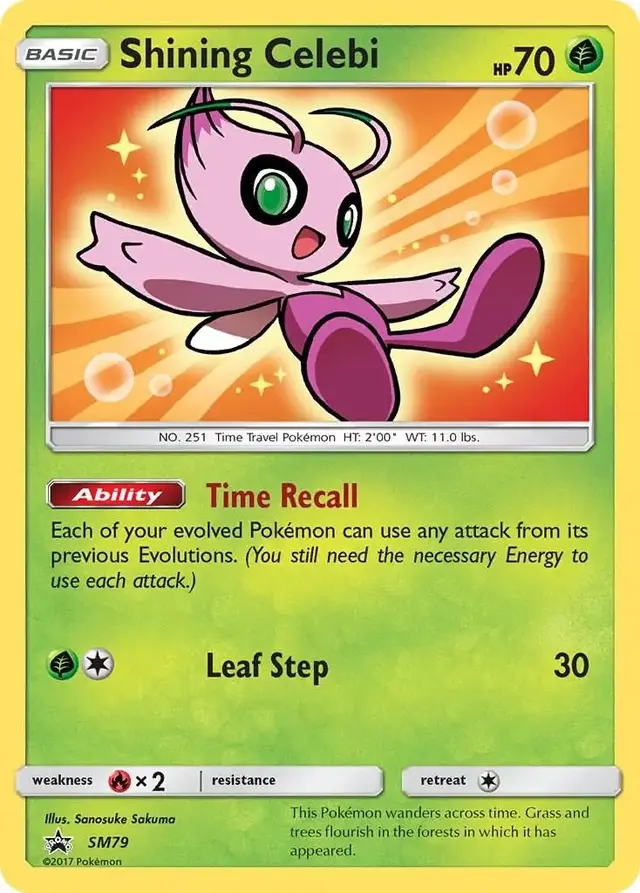 Shining Celebi - Pokemon SM Promos #SM79