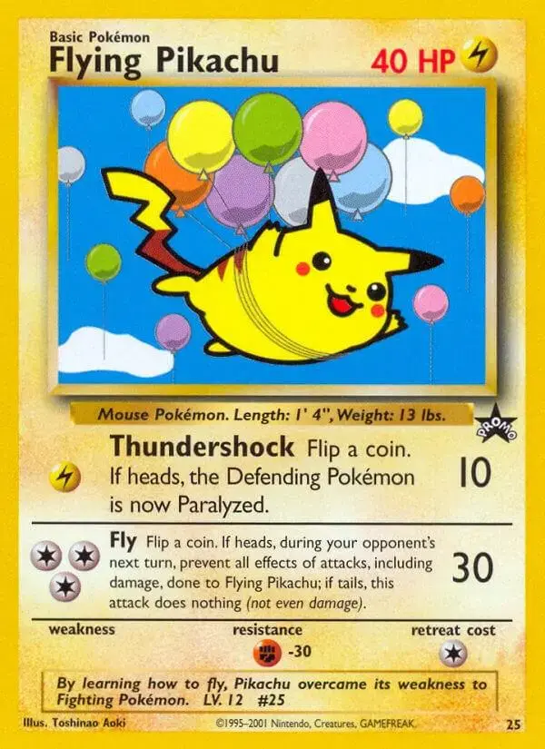 Flying Pikachu - Pokemon WoTC Promos #25
