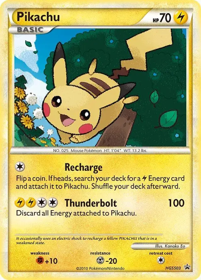 Pikachu - Pokemon HGSS Promos #HGSS03