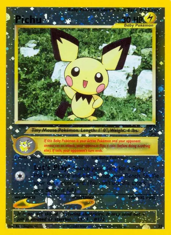 Pichu - Pokemon WoTC Promos #35