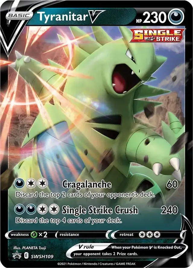 Tyranitar V - Pokemon Sword & Shield Promos #SWSH109