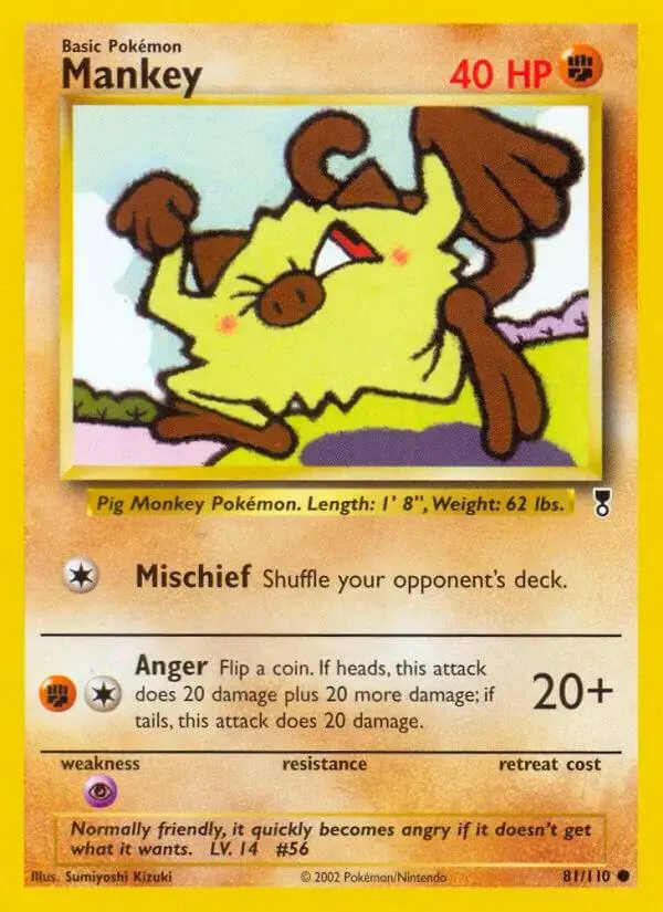 Mankey - Pokemon Legendary Collection #81