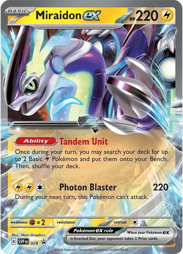 Miraidon ex - Pokemon Scarlet & Violet Promos #28