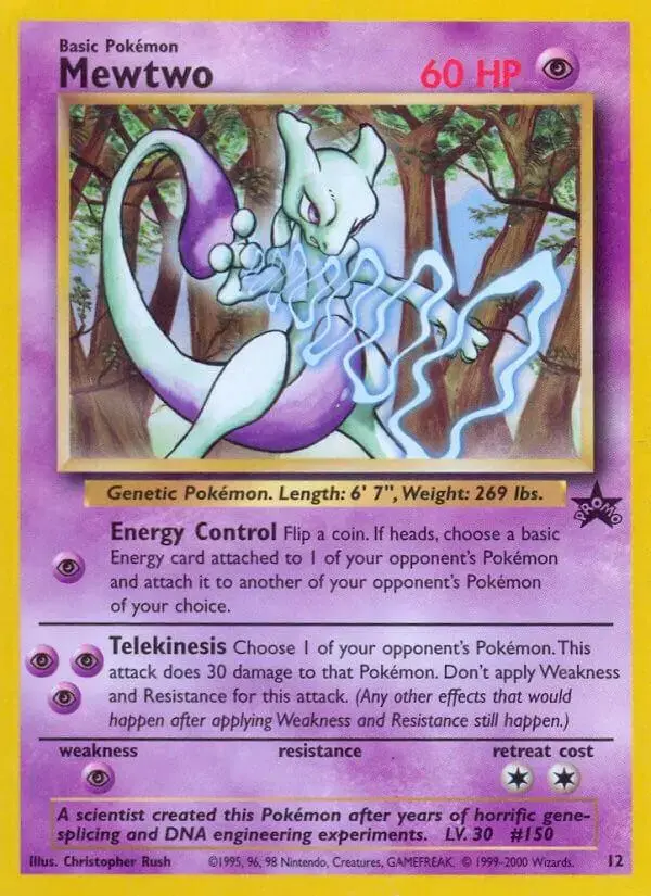 Mewtwo - Pokemon WoTC Promos #12