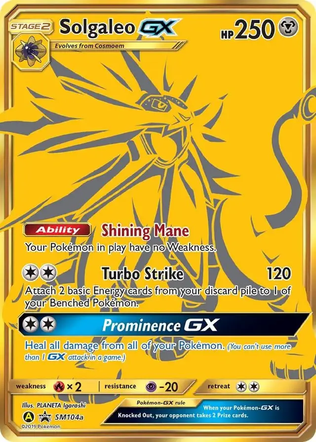 Solgaleo GX - Pokemon SM Promos #SM104a