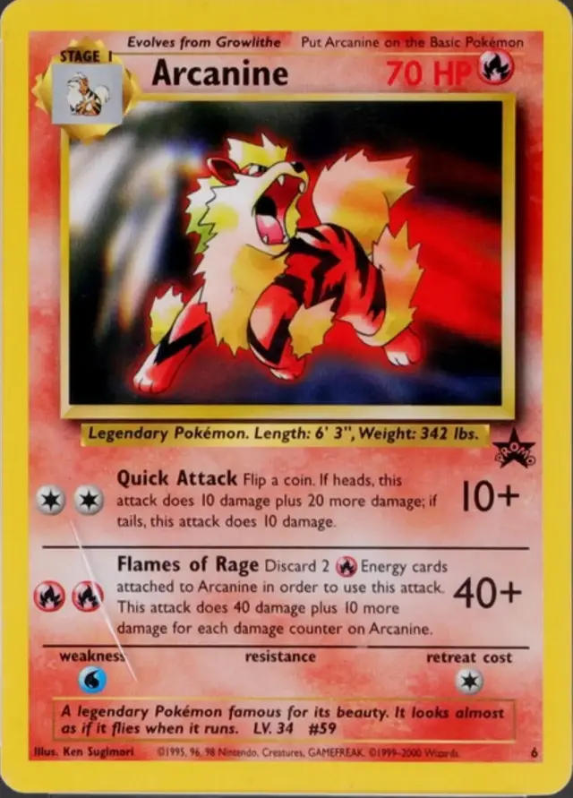Arcanine - Pokemon WoTC Promos #6