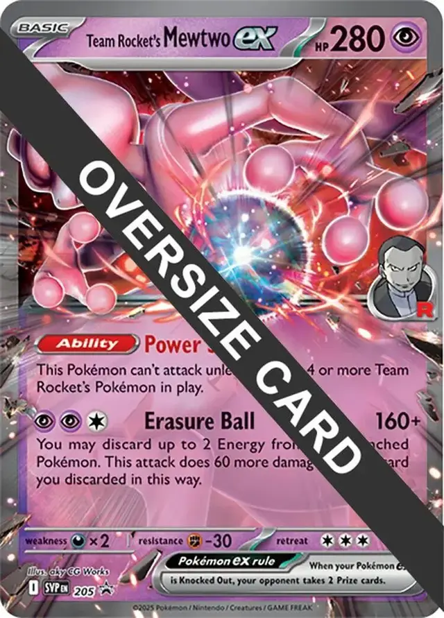 Team Rocket's Mewtwo EX [Jumbo]