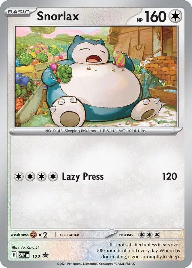 Snorlax - Pokemon Scarlet & Violet Promos #122