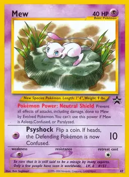 Mew #47 - Pokemon WoTC Promos