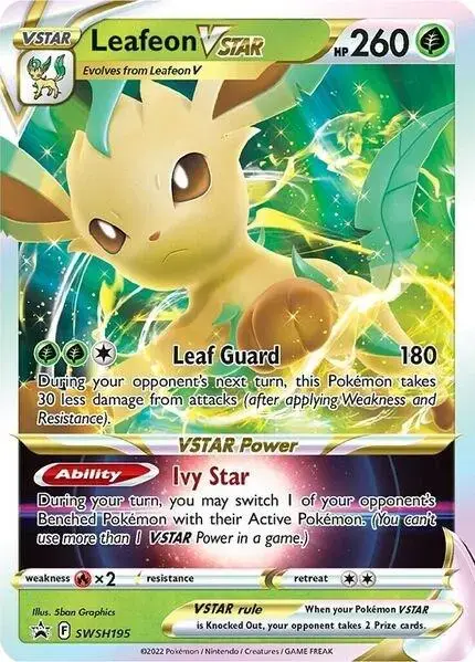 Leafeon V Star - Pokemon Sword & Shield Promos #SWSH195