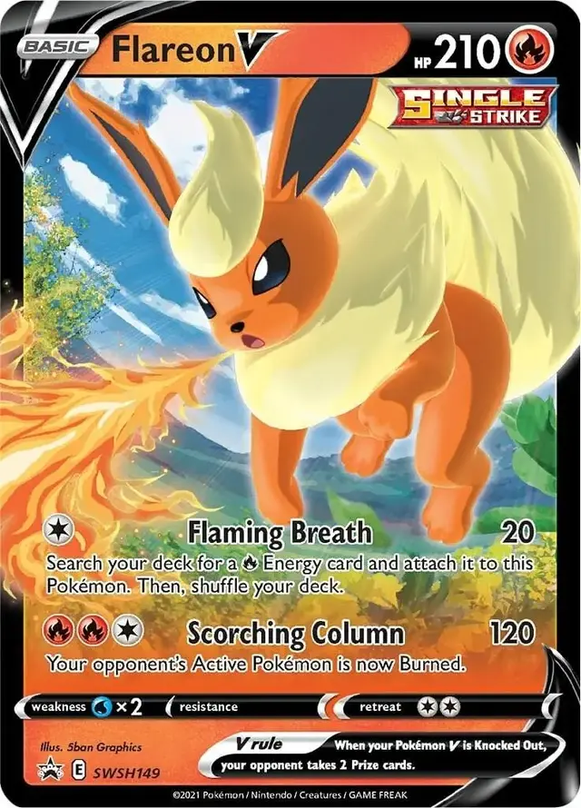 Flareon V - Pokemon Sword & Shield Promos #SWSH149