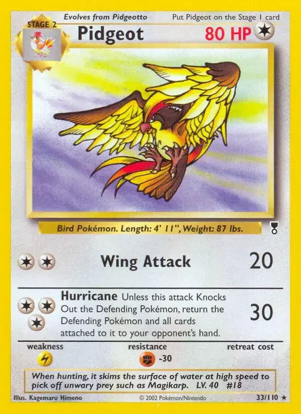 Pidgeot - Pokemon Legendary Collection #33