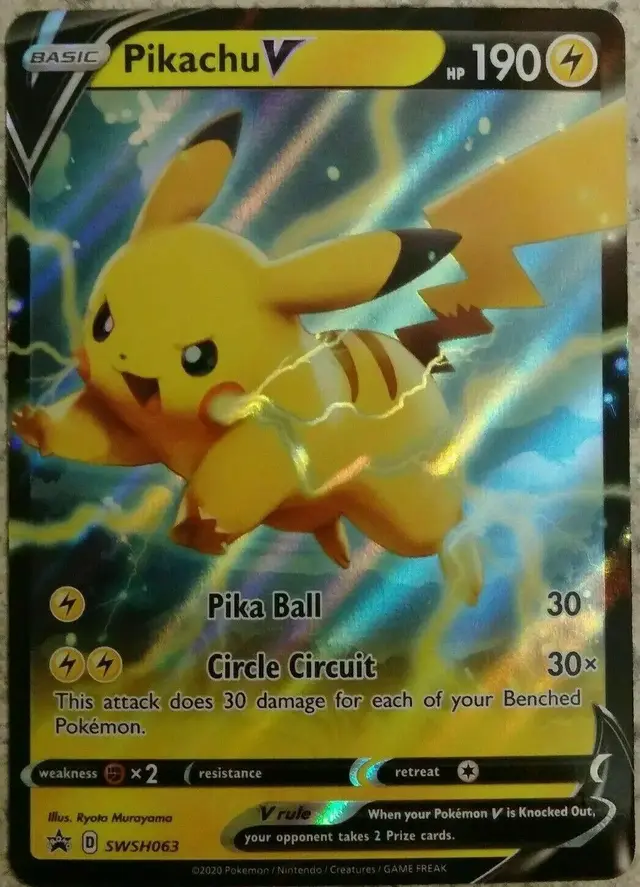 Pikachu V - Pokemon Sword & Shield Promos #SWSH063