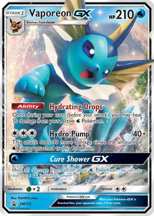 Vaporeon GX - Pokemon SM Promos #SM172