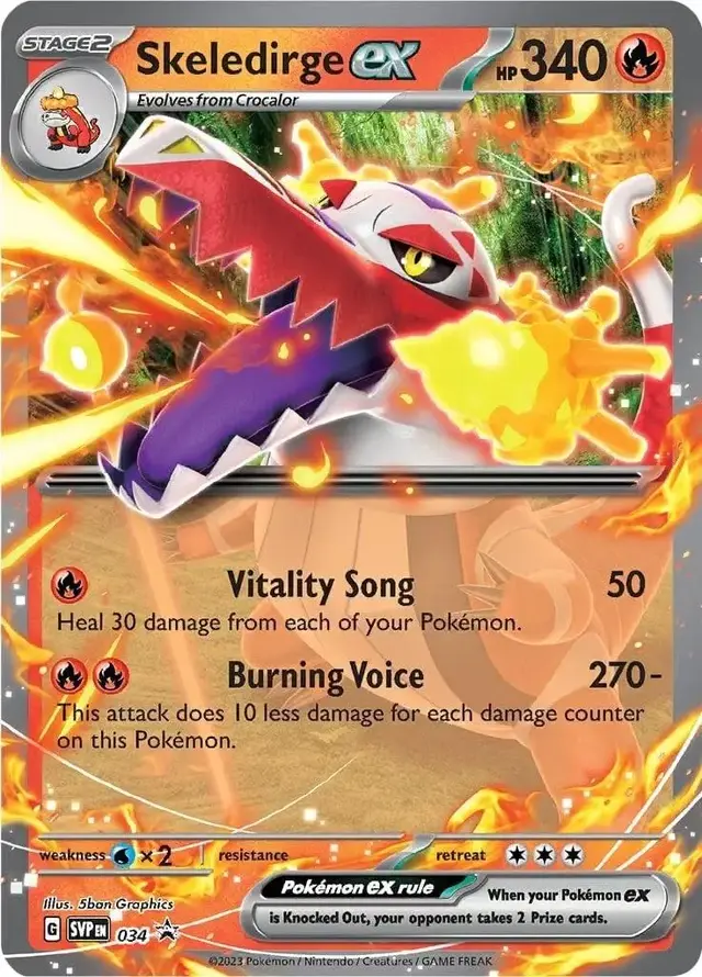 Skeledirge ex - Pokemon Scarlet & Violet Promos #34