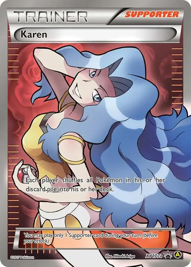 Karen - Pokemon XY Promos #XY177a