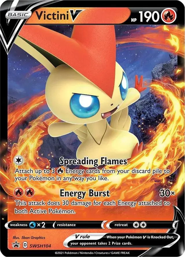Victini V - Pokemon Sword & Shield Promos #SWSH104