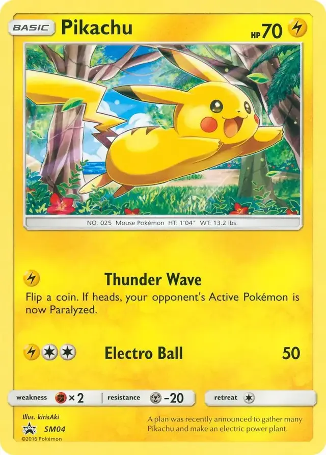 Pikachu - Pokemon SM Promos #SM04