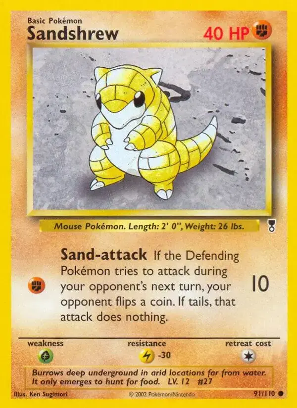 Sandshrew - Pokemon Legendary Collection #91