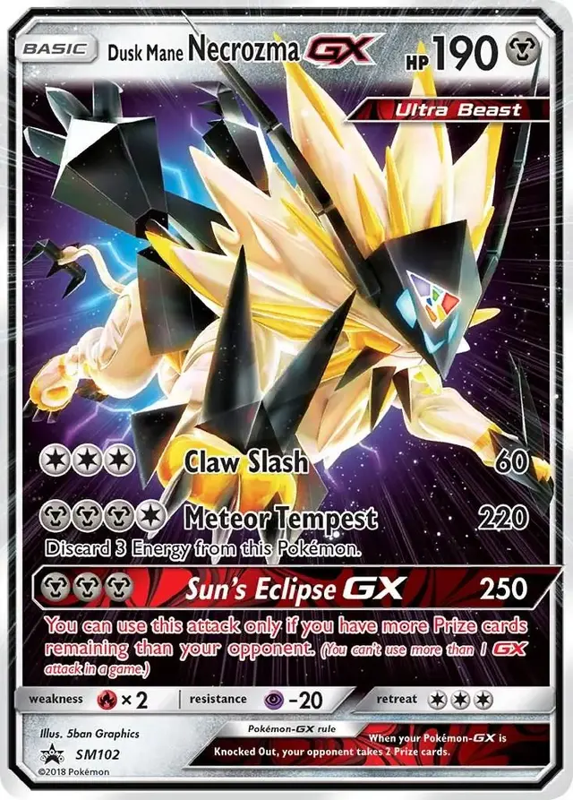 Dusk Mane Necrozma GX - Pokemon SM Promos #SM102