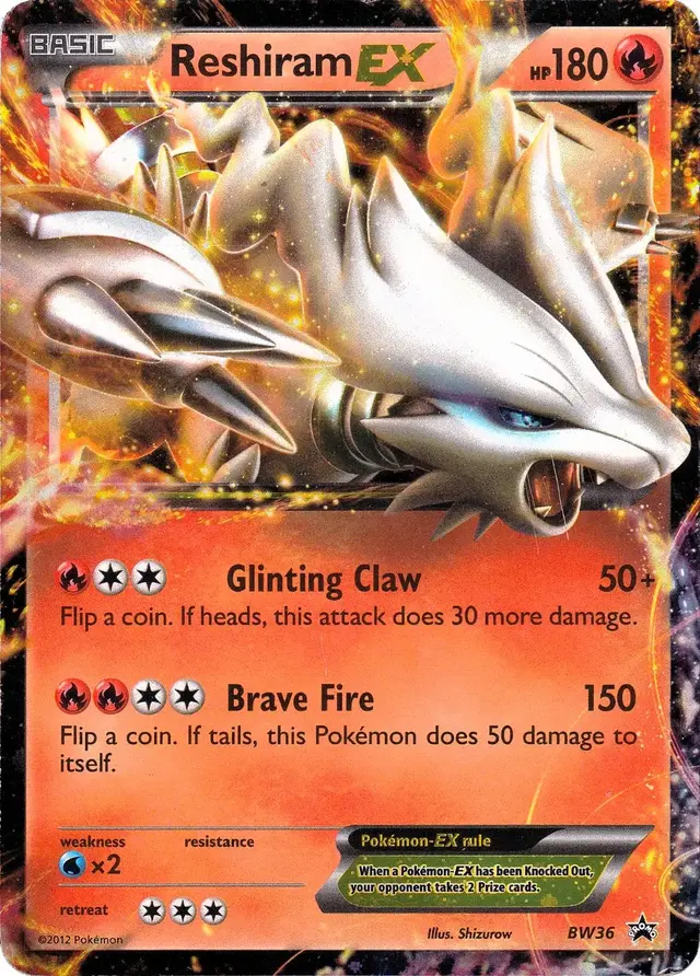 Reshiram EX - Pokemon Black and White Promos #BW36