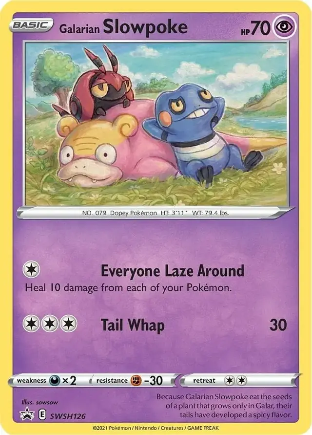 Galarian Slowpoke - Pokemon Sword & Shield Promos #SWSH126