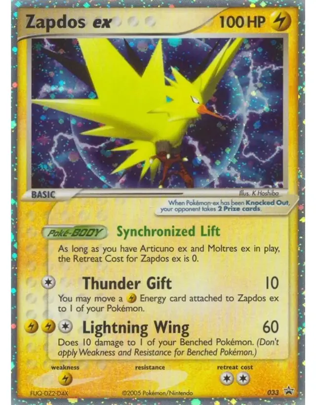 Zapdos EX - Pokemon Nintendo Promos #033