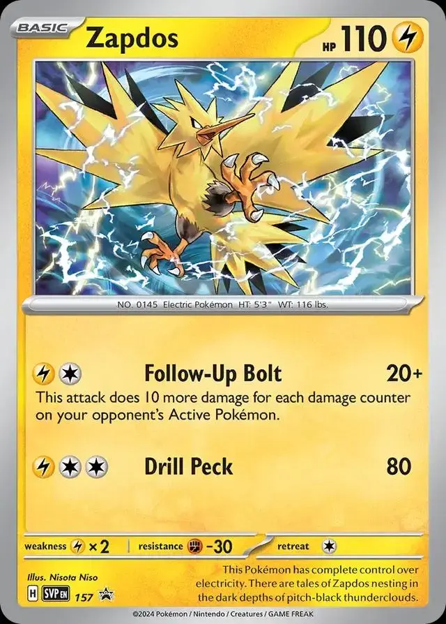 Zapdos - Pokemon Scarlet & Violet Promos #157