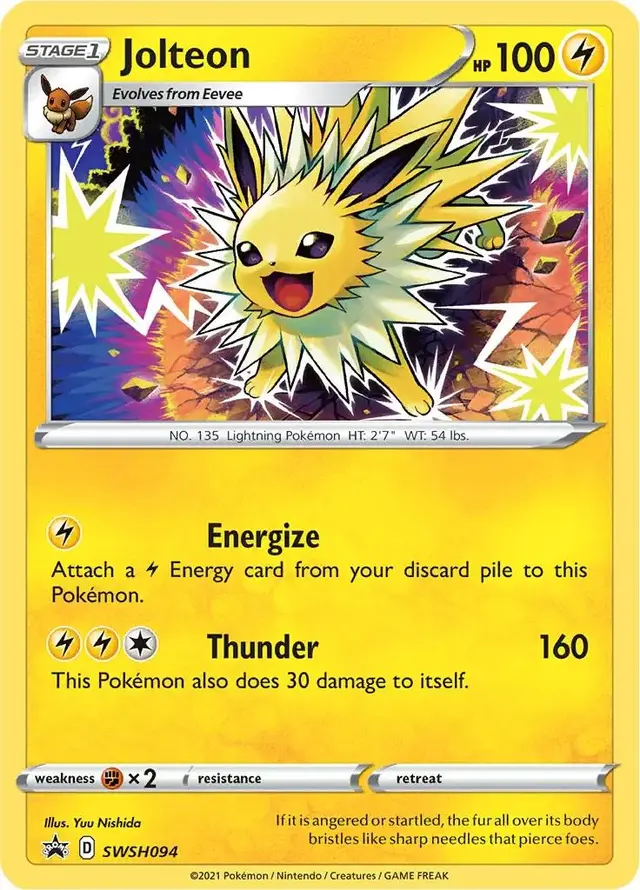 Jolteon - Pokemon Sword & Shield Promos #SWSH094