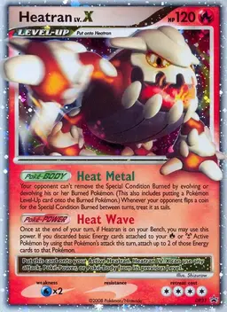 Heatran LV.X - Pokemon Diamond and Pearl Promos