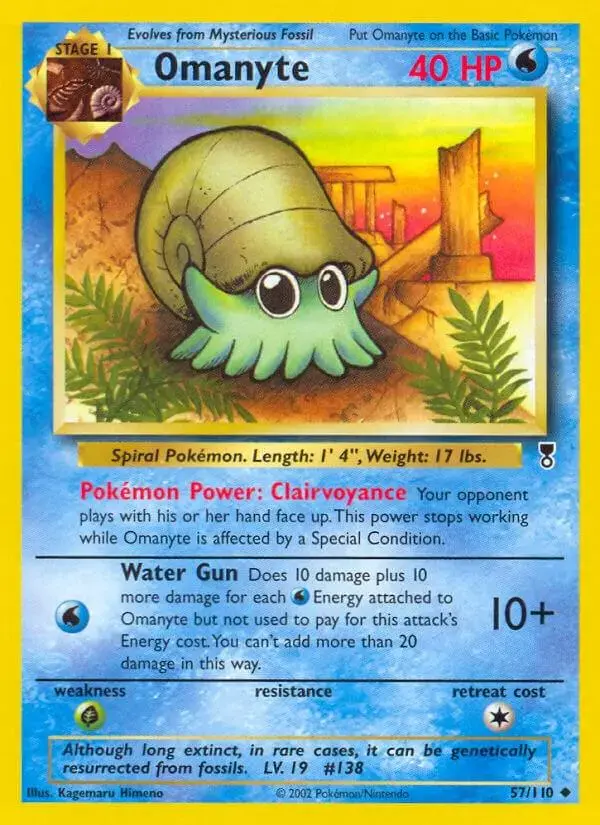 Omanyte - Pokemon Legendary Collection #57