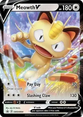 Meowth V - Pokemon Sword & Shield Promos #SWSH004