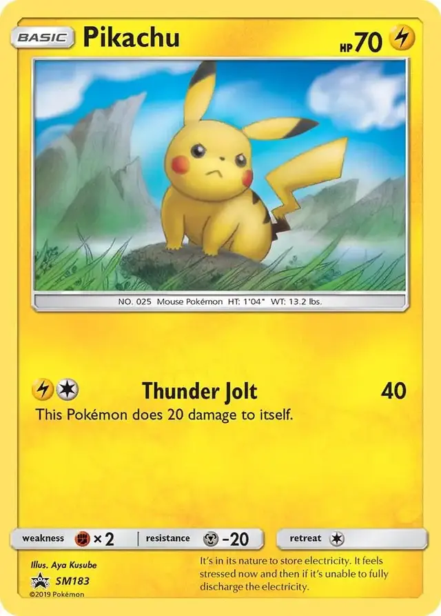 Pikachu - Pokemon SM Promos #SM183
