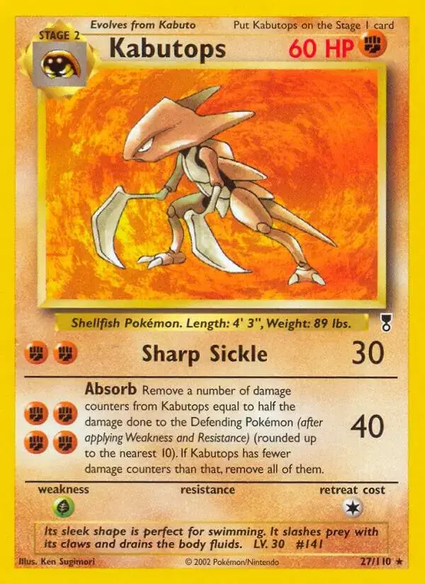 Kabutops - Pokemon Legendary Collection #27