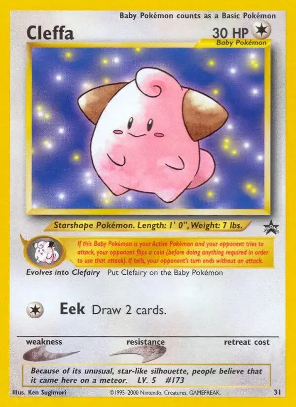 Cleffa - Pokemon WoTC Promos #31